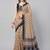 Cream woven linen saree with blouse