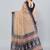 Cream woven linen saree with blouse