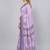 Purple woven linen saree with blouse