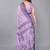 Purple woven linen saree with blouse