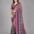 Multicolor woven linen saree with blouse