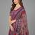 Multicolor woven linen saree with blouse