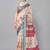 Cream woven linen saree with blouse