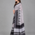 Grey woven linen saree with blouse