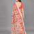 Cream woven linen saree with blouse