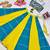Navratri multicolor dori lehenga with sleeveless blouse