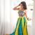 Navratri multicolor dori lehenga with sleeveless blouse
