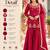 Dark pink silk blend straight embroidered kurta set for women with dupatta and sharara