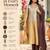 Gold and silver viscose straight embroidered kurta set for women with dupatta and pant