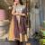 Gold and silver viscose straight embroidered kurta set for women with dupatta and pant