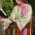 Women's light green silk blend straight kurta set with dupatta and pant
