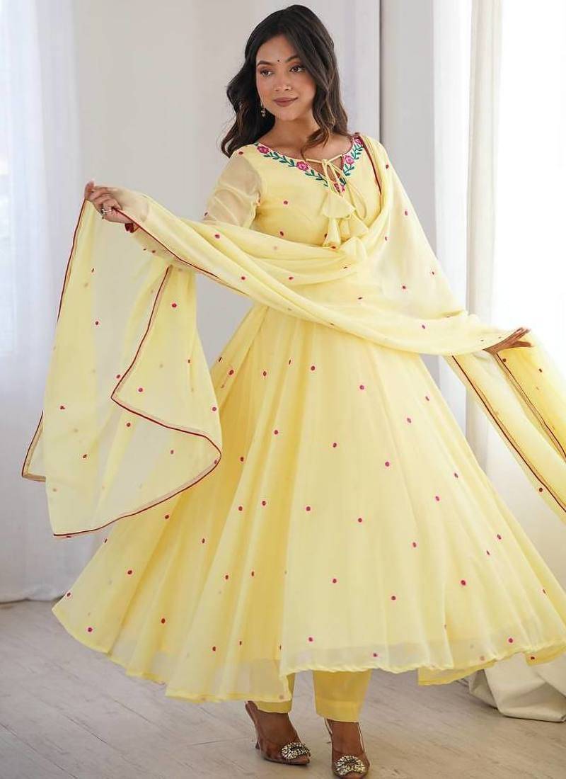 Premium designer anarkali set