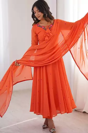 Premium designer anarkali set