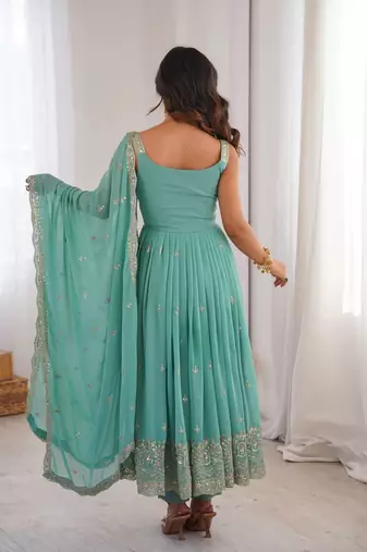 Royal sequin embroidered anarkali set