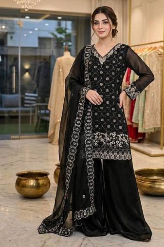Designer kurti palazzo set