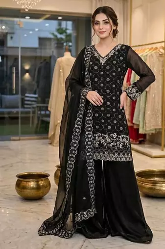 Designer kurti palazzo set