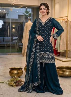 Designer kurti palazzo set 1