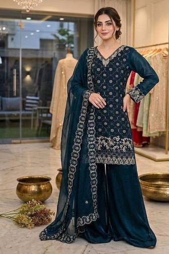 Designer kurti palazzo set