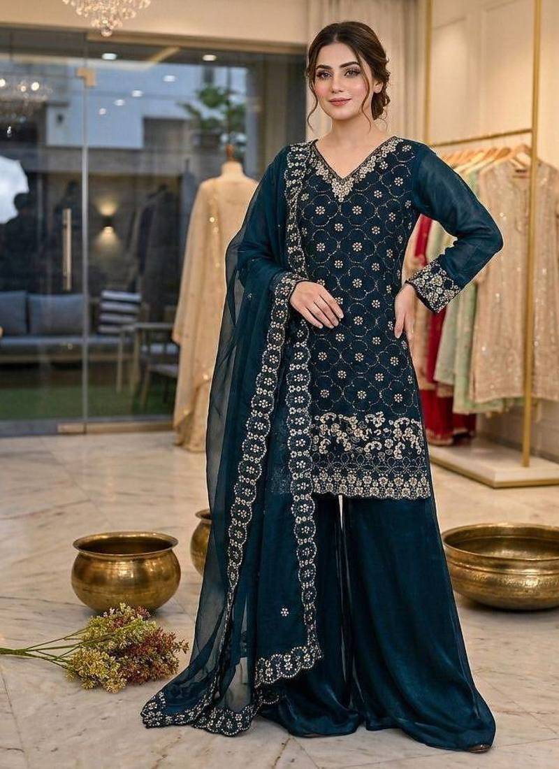 Designer kurti palazzo set