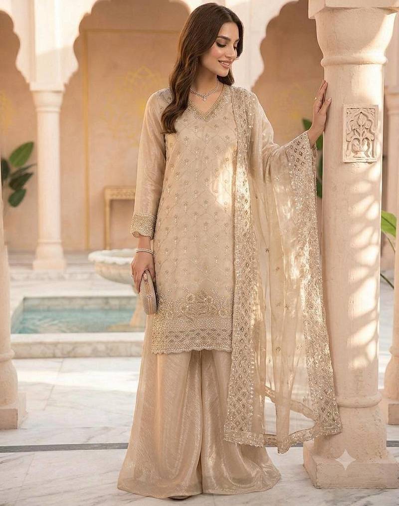 Designer fendy kurti palazzo set