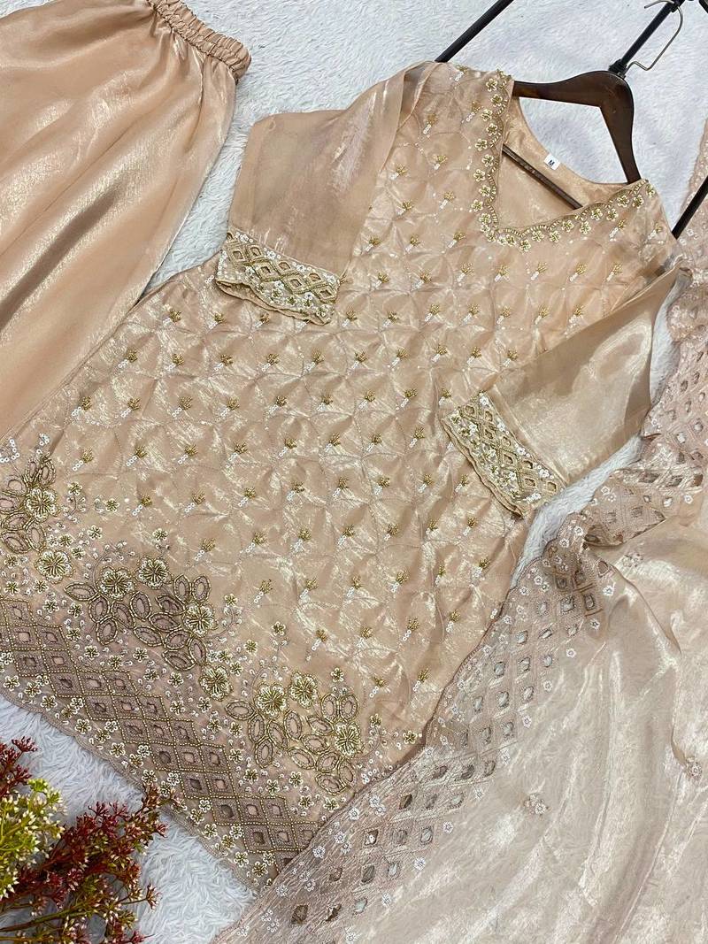 Designer fendy kurti palazzo set