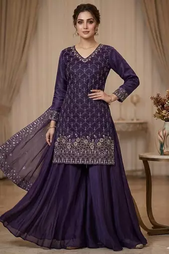 Designer fendy kurti palazzo set