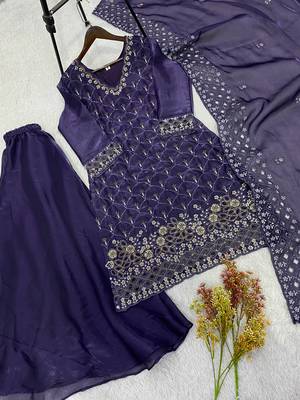 Designer fendy kurti palazzo set 4
