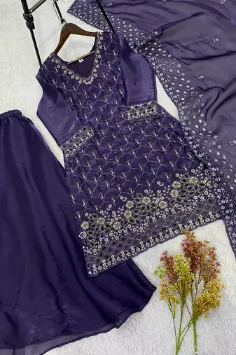 Designer fendy kurti palazzo set