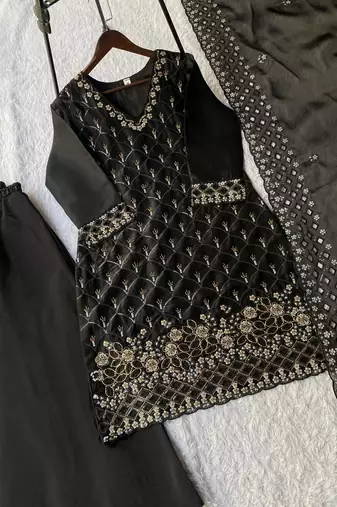 Designer fendy kurti palazzo set