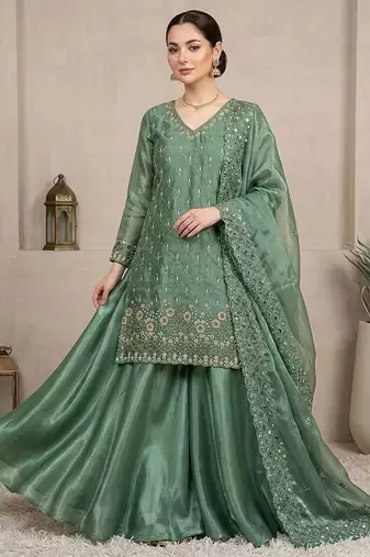 Designer fendy kurti palazzo set