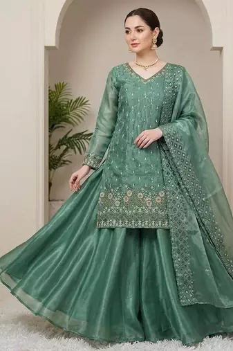 Designer fendy kurti palazzo set