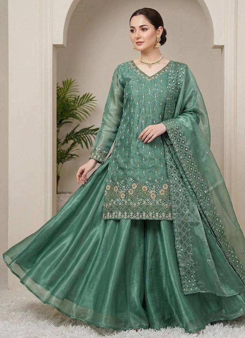 Designer fendy kurti palazzo set
