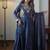 Designer vichitra embroidered gown set