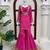 Pink gold zari mirror work top & sharara set