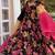 Designer tabby organza 7 meter flair anarkali set