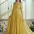 Designer salsa silk foil work gown set
