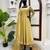 Designer salsa silk foil work gown set