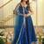 Designer fendy silk 7 meter flair gown set