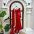 Red faux georgette 7 meter flair hand work anarkali set