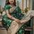 pemium dark green pure satin all over woven zari design wedding and party wear saree with blouse