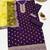 Purple embroidered viscose patiala salwar suit