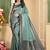 pemium light bottole green and dark green pure satin all over woven zari design wedding and party wear saree with blouse