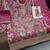 pink embroidered silk blend salwar suit