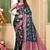 pemium dark firozi and rani pink pure satin all over woven zari design wedding and party wear saree with blouse