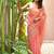 aaha linen saree with hand embroidery