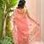 aaha linen saree with hand embroidery