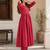 Women's Long Flared Anarkali Shape Waist Kurta Pant Set