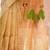 esha linen saree with lotus weave and hand embroidery