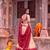 Women Bandhej Print Tasar Silk Lehenga Choli Set with Gamthi Embroidery Blouse - Free Size