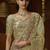 Designer pista tissue fabric saree with pista tissue blouse fabric